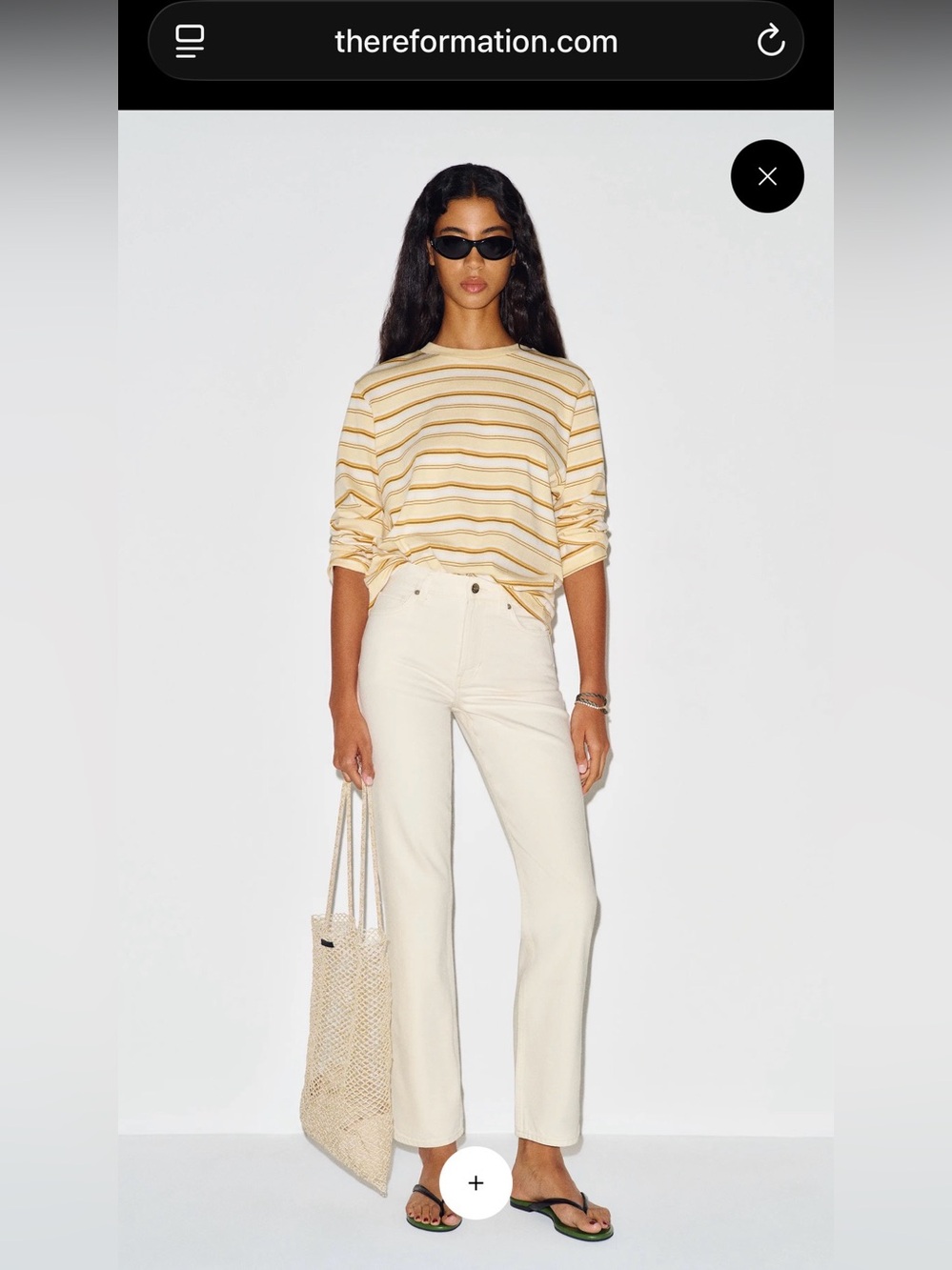 Reformation Cynthia High Rise Straight Jeans